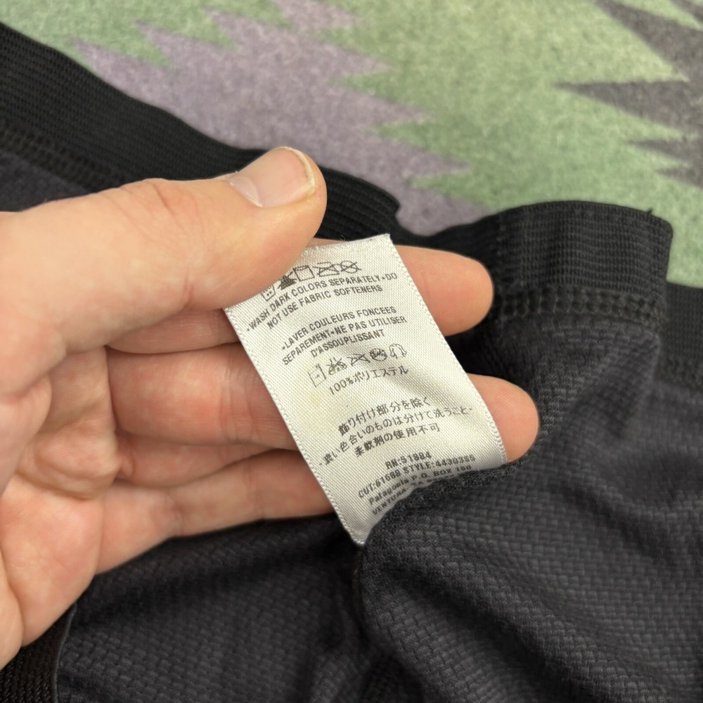 Vintage Patagonia Pants Women's Large Black Capilene Baselayer USA Lightweight - Picture 9 of 11